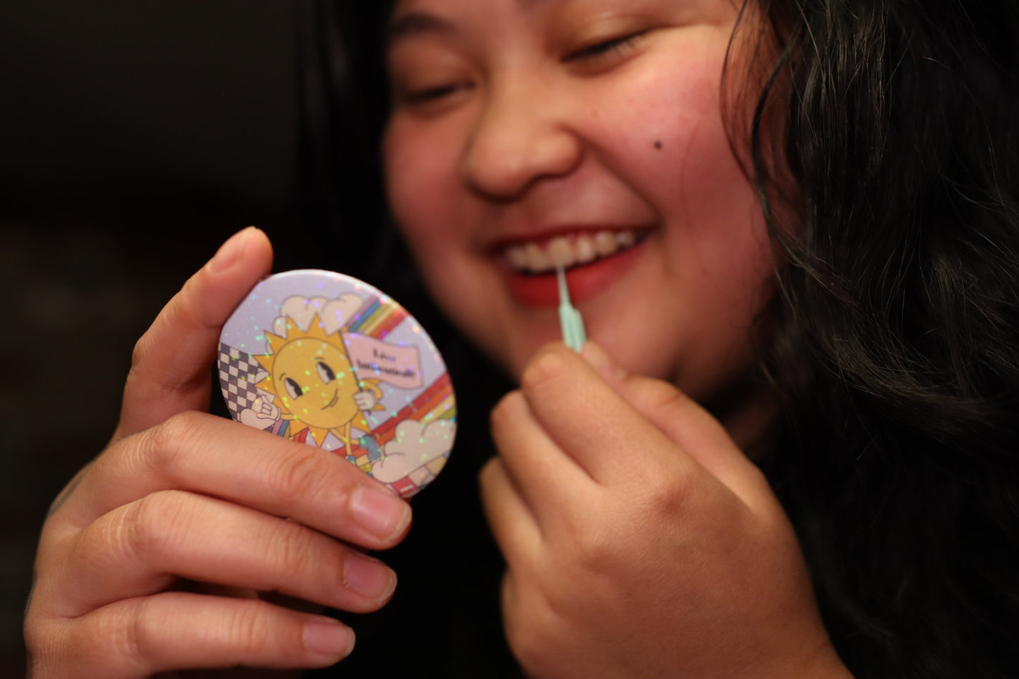 Live Authentically Pocket Mirror