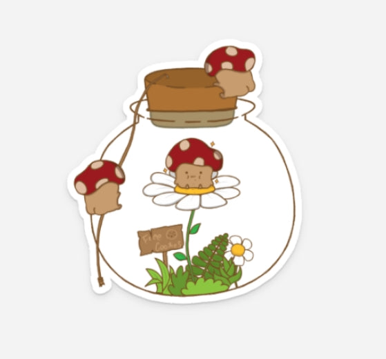 Mushroom cookie sticker